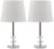 Ashford Crystal Orb Lamp Set in White
